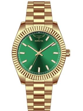 Invicta Green Face Watch